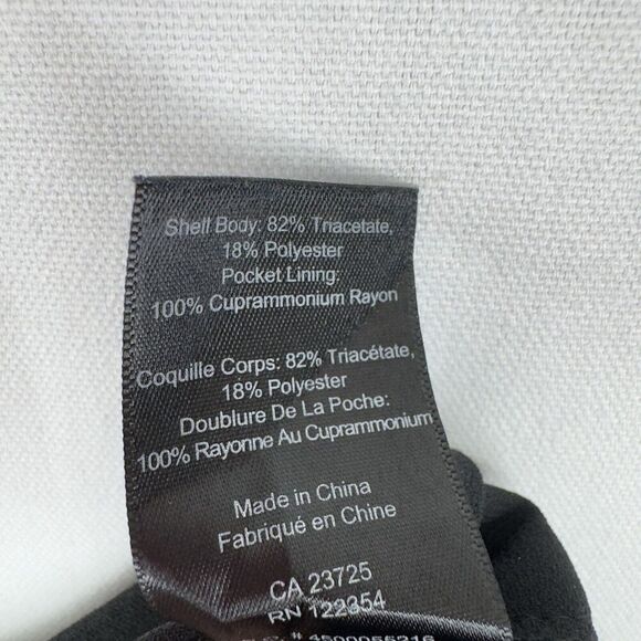 Aritzia Babaton Cohen Pants Womens 2 Black Cropped Dress Trousers Crepe Pleated - Picture 11 of 16